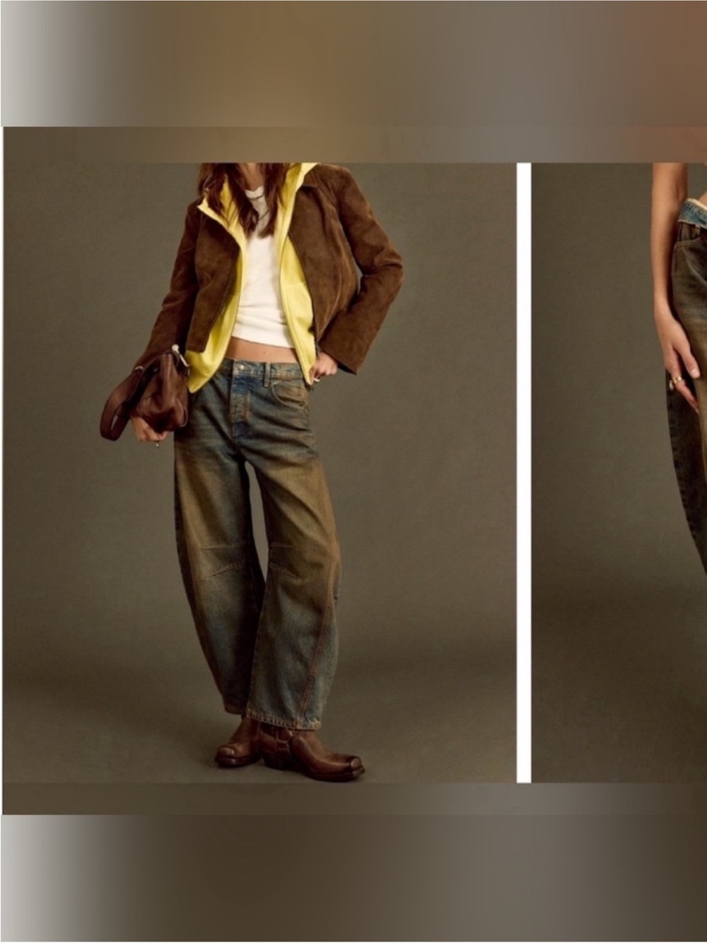 NWOT Free People We The Free Good Luck Mid-Rise Barrel Jeans - Lost Desert - 28 - Picture 4 of 13
